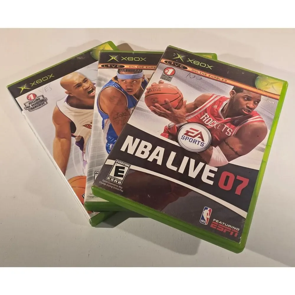 NBA Live 2004 2005 07 Original Xbox Game Lot (3  games) BASKETBALL